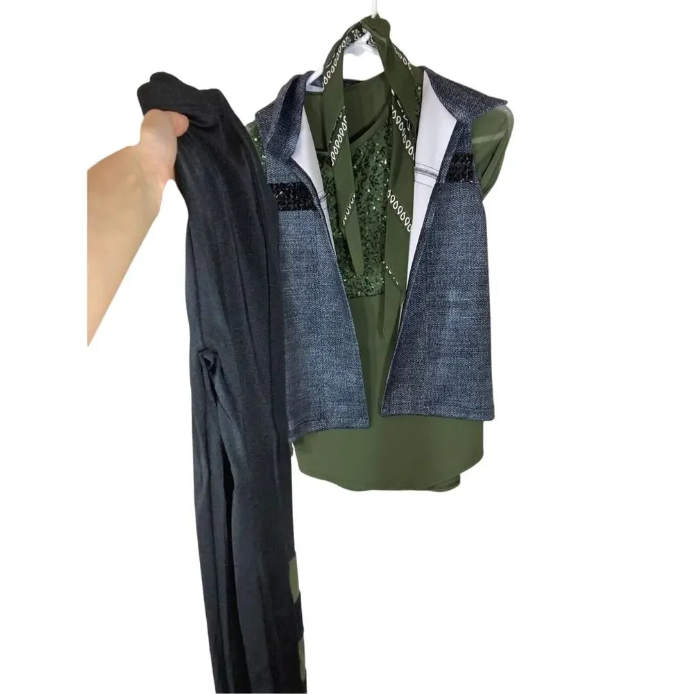 Weismann 4 Piece Kids Hip Hop Streetwear Dance Costume Dance Moms